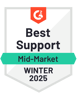 G2-Best Support-Mid Market-2025 Winter