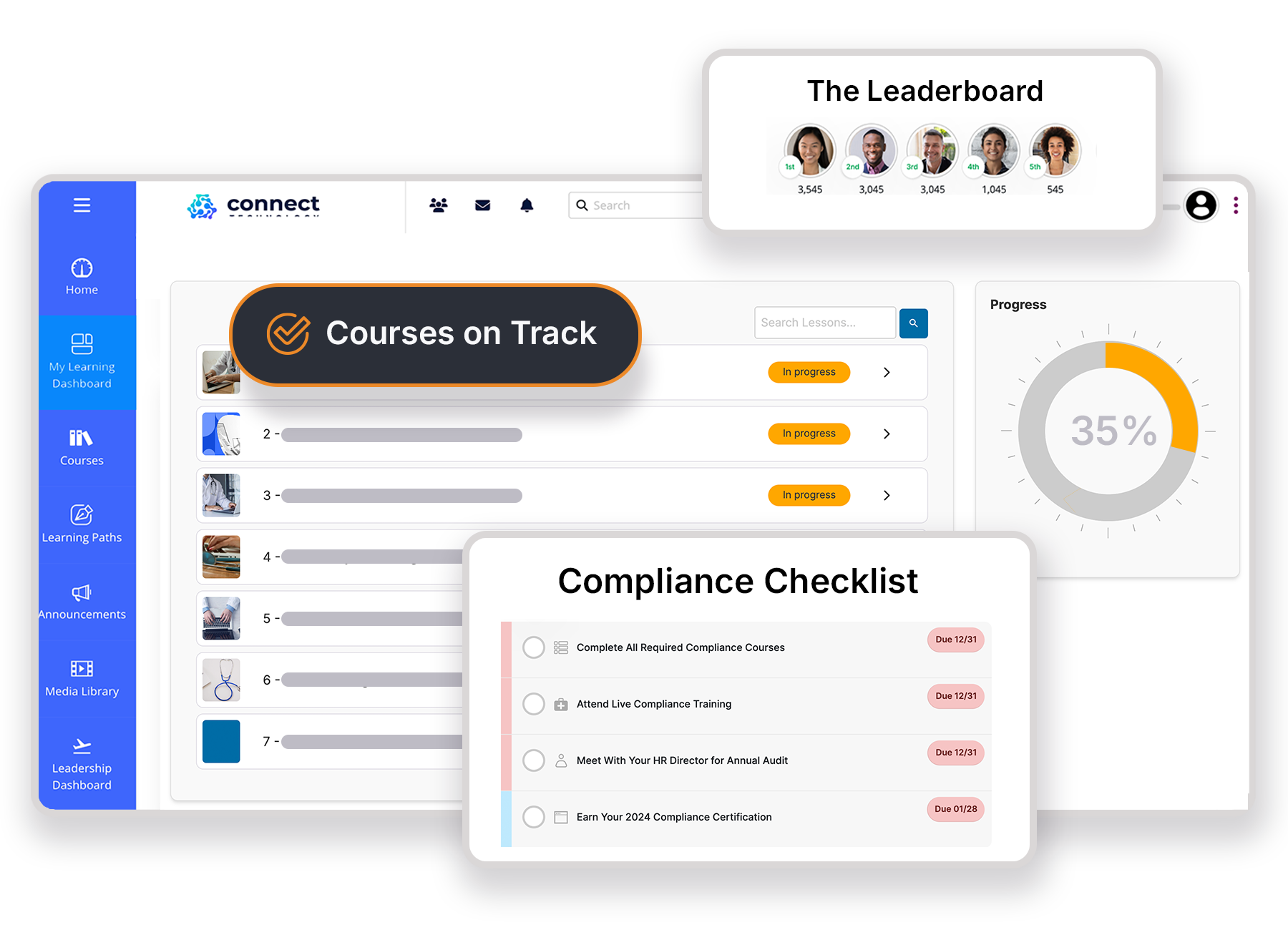 A product screenshot of Tovuti platform